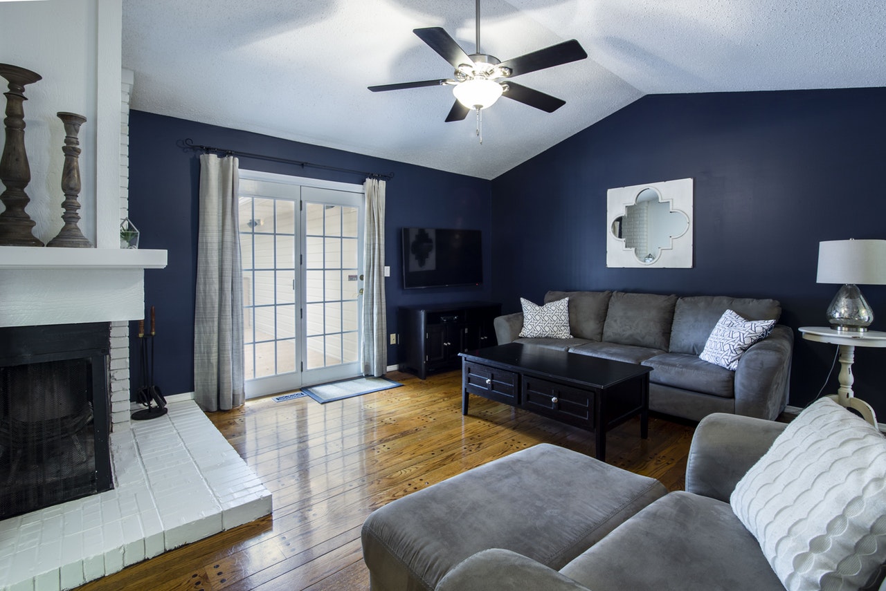 Living room with new furniture